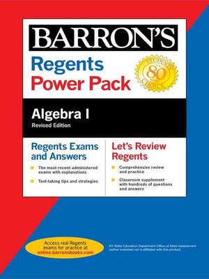 cover image of Regents Algebra I Power Pack Revised Edition